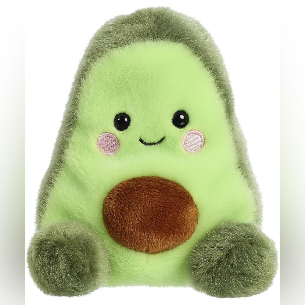 AURORA PALM PALS Stuffed Plush Toy AVOCADO Fluffy Fruit Vegetable Soft 4/5”